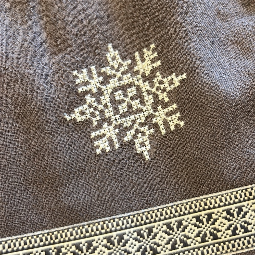 New with Tags DP..am Gray Embroidered Snow Flakes Dress - Picture 4 of 6